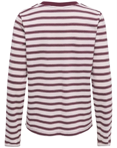 JDY - JDYPisa Print Langærmet Top - Chalk Pink